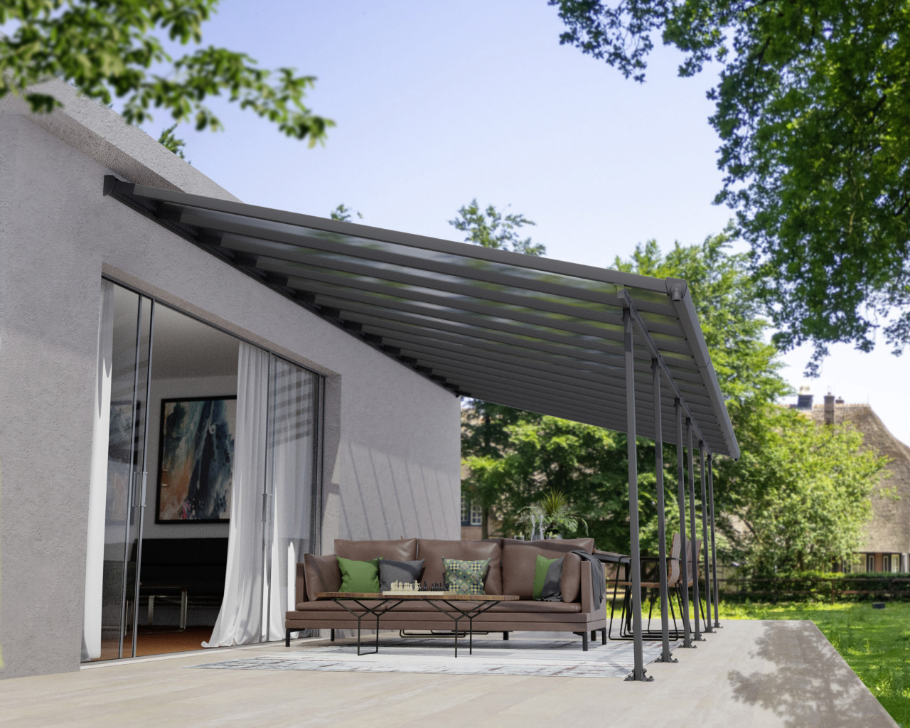 Canopia Terrassenüberdachung Feria 1212 x 380 cm anthrazit Canopia Terrassenüberdachung Feria 1212 x 380 cm anthrazit von Canopia