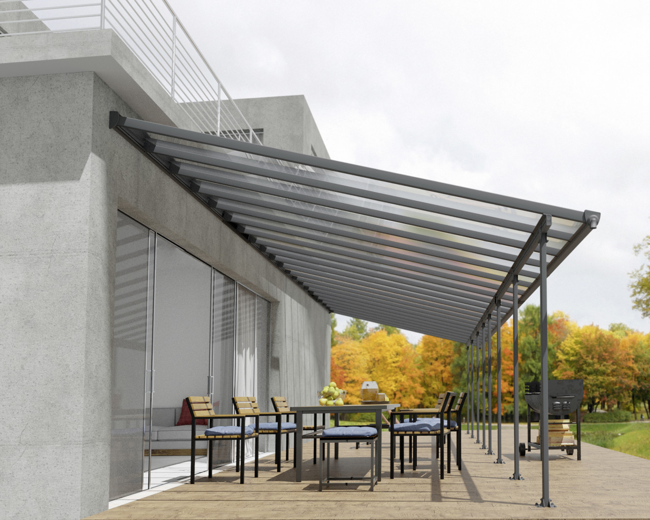 Canopia Terrassenüberdachung Feria 1276 x 380 cm anthrazit Canopia Terrassenüberdachung Feria 1276 x 380 cm anthrazit von Canopia