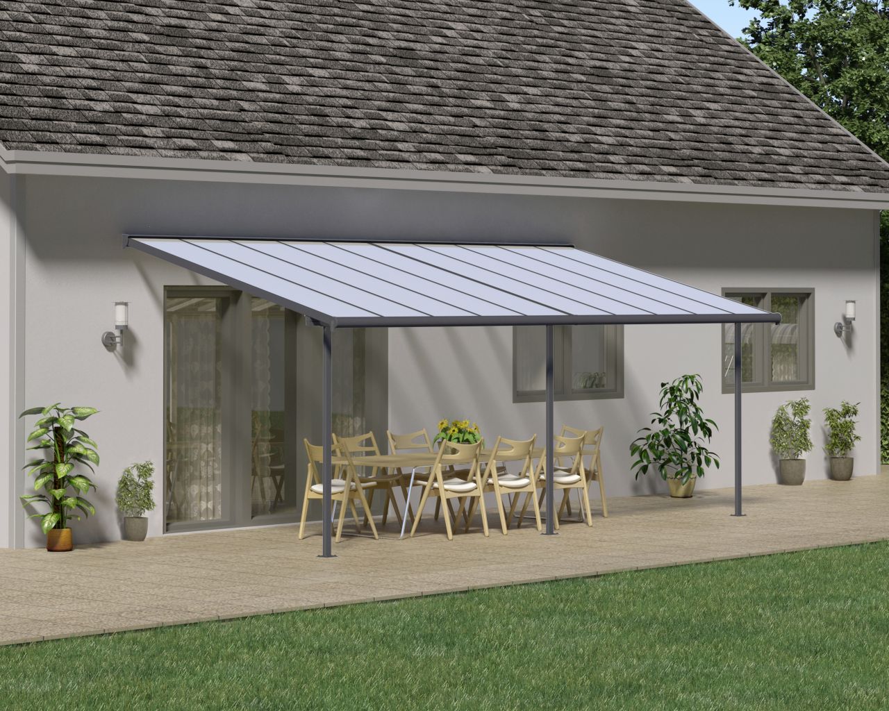 Canopia Terrassenüberdachung Sierra 619 x 295 cm anthrazit Canopia Terrassenüberdachung Sierra 619 x 295 cm anthrazit von Canopia