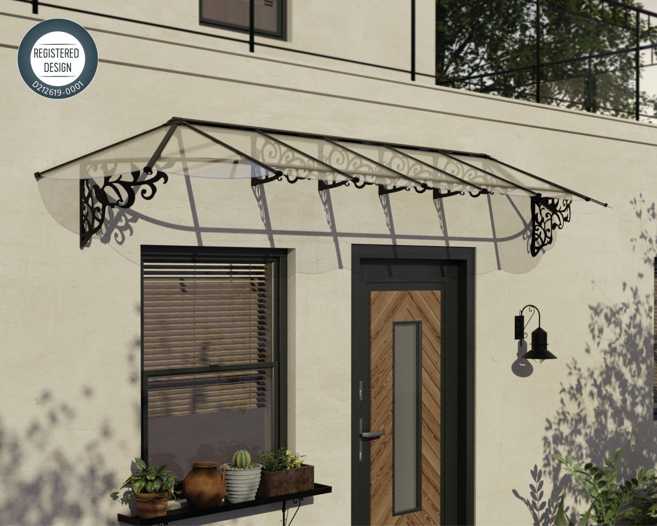 Canopia Vordach Lily 4100 Schwarz Alu 421 x 88 cm Canopia Vordach Lily 4100 Schwarz Alu 421 x 88 cm von Canopia