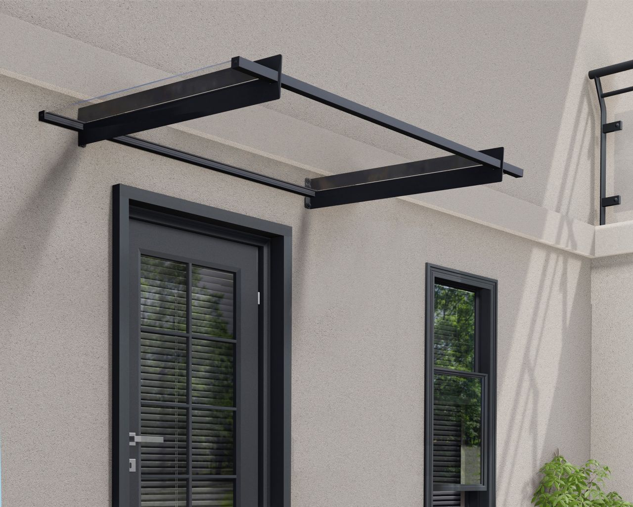 Canopia Vordach Nancy 150,5 x 94 cm anthrazit Canopia Vordach Nancy 150,5 x 94 cm anthrazit von Canopia