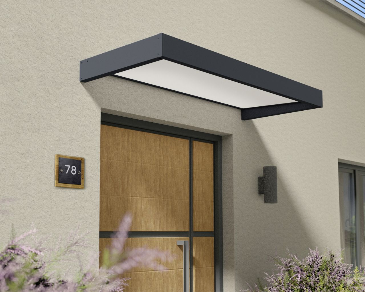 Canopia Vordach Sophia 215 x 95 cm anthrazit Canopia Vordach Sophia 215 x 95 cm anthrazit von Canopia