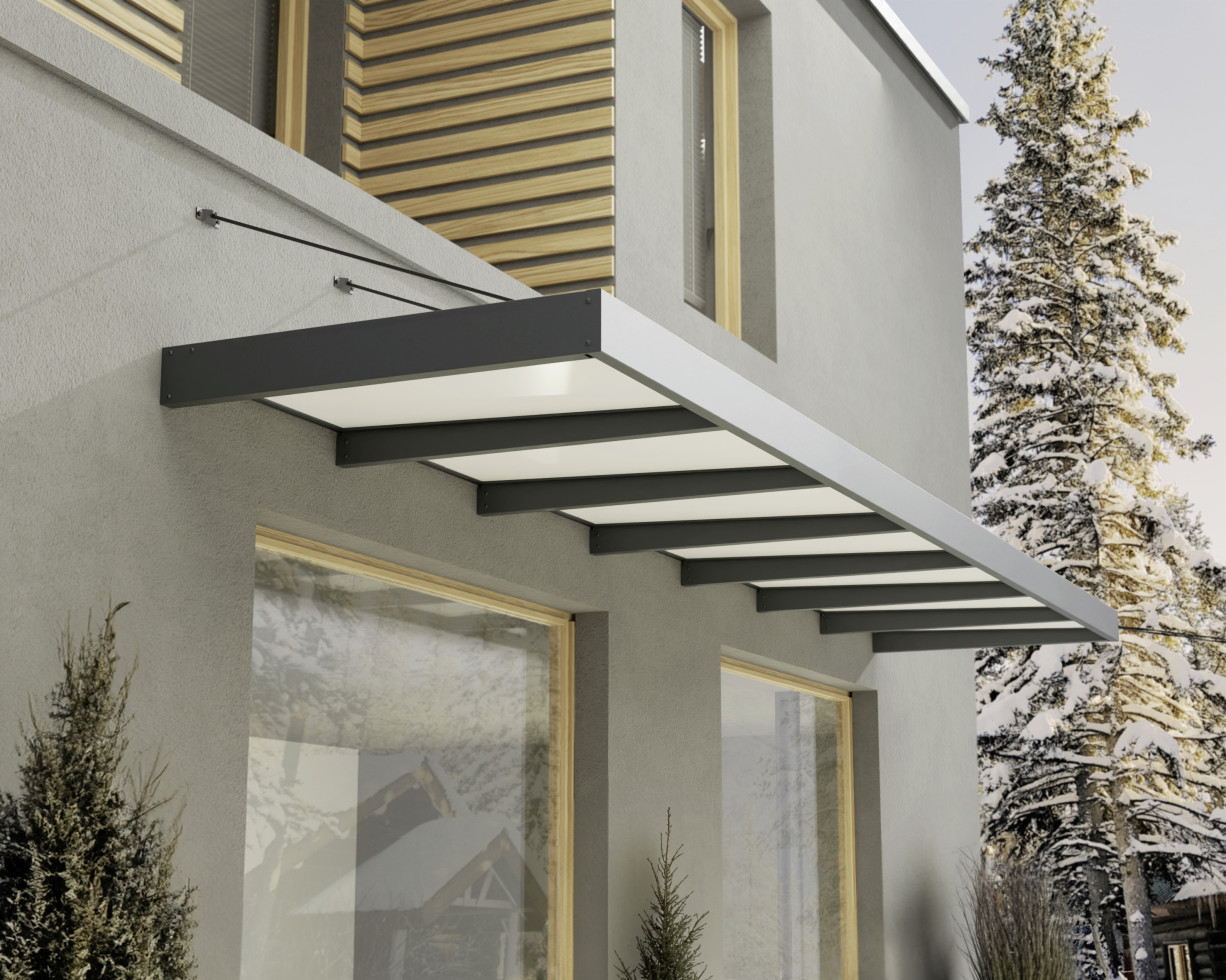 Canopia Vordach Sophia XL 7000  Grau Alu 660 x 140 cm Canopia Vordach Sophia XL 7000  Grau Alu 660 x 140 cm von Canopia