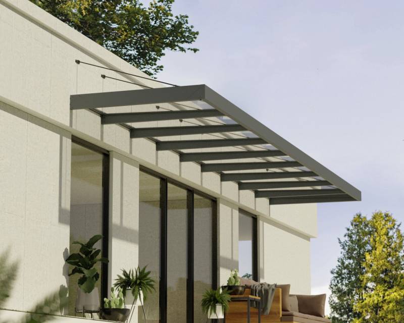 Canopia Vordach Sophia XL 9000 Grau Alu 845 x 140 cm Canopia Vordach Sophia XL 9000 Grau Alu 845 x 140 cm von Canopia