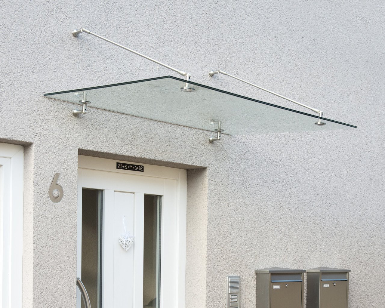 Canopia Vordach Taurus 1400 Silber Stahl 140 x 90 cm Canopia Vordach Taurus 1400 Silber Stahl 140 x 90 cm von Canopia