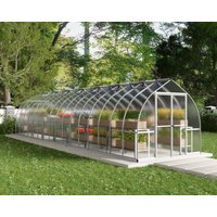 Gewächshaus Bella 8x32 Alu Silber 244x963cm von Canopia