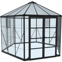 Gewächshaus Oasis 12 Alu Grau 316x363cm Gewächshaus Oasis 12 Alu Grau 316x363cm von Canopia