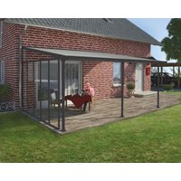 Terrassendach Seitenwand 4m  Anthrazit von Canopia