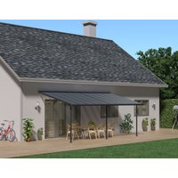 Terrassenüberdachung Capri  619x295cm Grau von Canopia