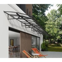 Vordach Amsterdam 8920 Alu Grau 139x892cm von Canopia