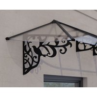 Vordach LILY XL 4178 Schwarz Klar von Canopia