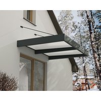 Vordach Sophia XL 2000 Alu Grau 140x192cm von Canopia
