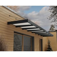 Vordach Sophia XL 8000 Alu Grau 140x750cm von Canopia