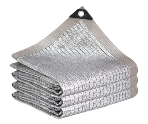 Canopz 99% Reflektierendes Schattentuch mit verstärkten Tüllen für UV-beständiges Aluminium beschichtetes Sonnenschutznetz für Garten Gewächshaus, Patio Abdeckung, Carport für Pflanzenschutz Canopz 99% Reflektierendes Schattentuch mit verstärkten Tüllen für UV-beständiges Aluminium beschichtetes Sonnenschutznetz für Garten Gewächshaus, Patio Abdeckung, Carport für Pflanzenschutz von Canopz