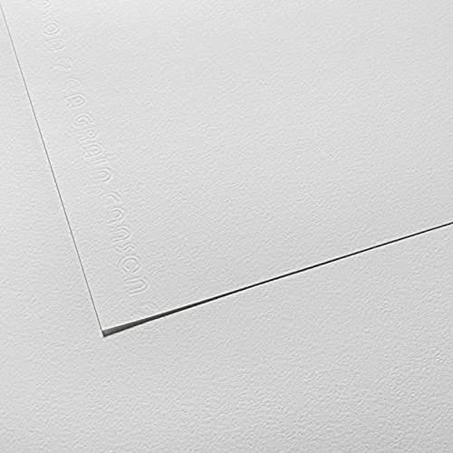 CANSON "C" à grain, Weißes Skizzenpapier, Feine Körnung, 125gsm, 76.8lb, Bogen, A4-21x29,7cm, Naturweiß - C31002S000 von Canson