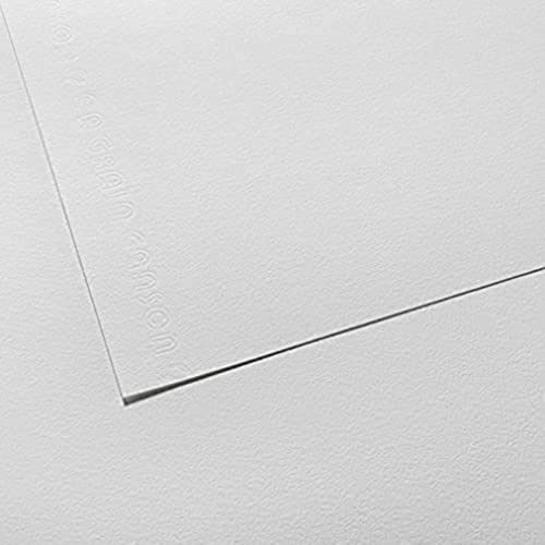 CANSON "C" à grain, Weißes Zeichenpapier, Feine Körnung, 224gsm, 137.5lb, Bogen, A3-29,7x42cm, Naturweiß - C31002S010 von Canson