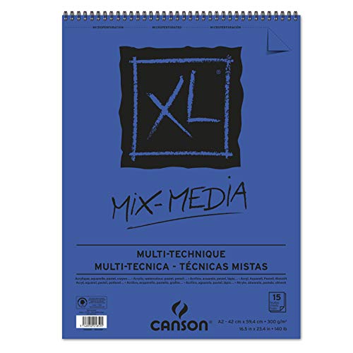 CANSON XL Mix-Media Block, DIN A2, 15 Blatt, 300 g/m² von Canson