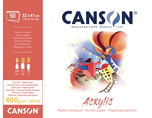 Canson 200807413 Acryl 32 x 41 cm, naturweiß von Canson