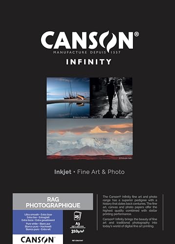 Canson 206211047 Rag Photographique Box, A3 von Canson
