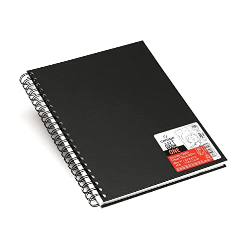 CANSON Art Book One, Skizzenbuch, Leichte Körnung, 100g/m², an der langen Seite Spiralgebundenes Buch, Hardcover, 21,6 x 27,9 cm, Weiß, 80 Blatt CANSON Art Book One, Skizzenbuch, Leichte Körnung, 100g/m², an der langen Seite Spiralgebundenes Buch, Hardcover, 21,6 x 27,9 cm, Weiß, 80 Blatt von Canson