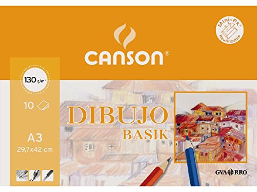 Canson 406345 Zeichenpapier, 10 Blatt von Canson