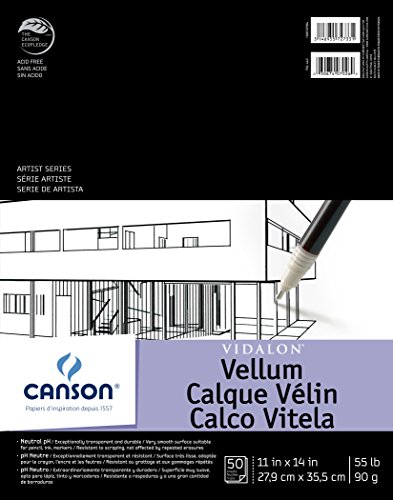 Canson Artist Series Vidalon Pergamentpapier Pad, 0, 11"X14" von Canson