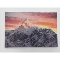 Ama Dablam Peak, Berg Wandkunst, Sonnenuntergang Nepal Himalaya Leinwand, Landschaft von CanvaSale