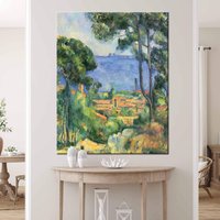 Ansicht Von L'estaque, Paul Cezanne, Cezanne Malerei, Landschaftsmalerei, Berühmter Tisch, Vintage Wandkunst, Berühmte Ölgemälde Druck von CanvaSale