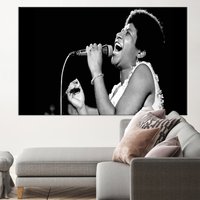 Aretha Franklin, Franklin Wandkunst, Lady Soul, Leinwand, The Queen Of Song Musik Jazz Wandkunst von CanvaSale