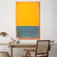 Mark Rothko, Gelb Und Blau, Blau Auf Orange, Rothko Wandkunst, Vintage Berühmter Tisch, Moderne Abstrakte von CanvaSale