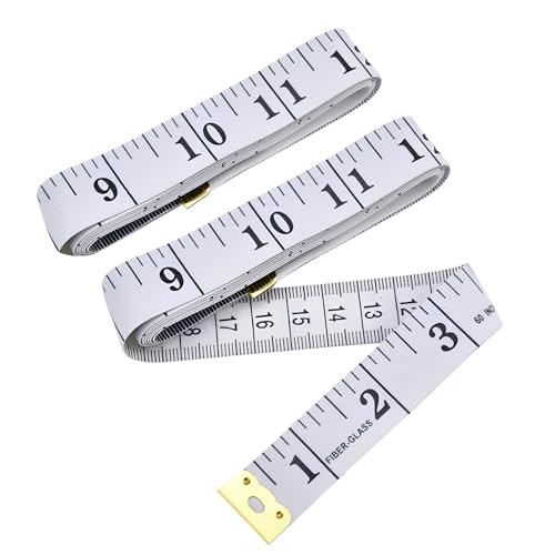 2 x doppelseitiges, langlebiges Maßband, Körpermessung, Taillengurte für Fitness oder Gewichtsverlust, sowie Zuschneide- und Nähprojekte (150 cm und 150 cm) von Canvas Trend