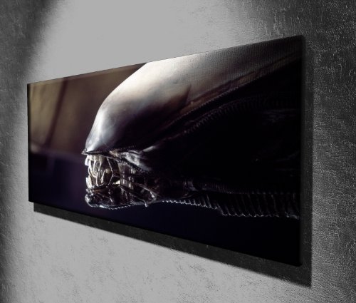 Von Canvas35 Alien Panorama Film 127 x 50,8 cm groß Kunstdruck Bild Poster, aufhängfertig, Leinwand, Mehrfarbig, 127 x 50 x 4 cm von Canvas