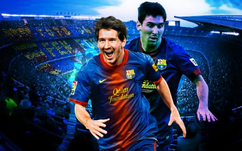 Canvas35 Lionel Messi F.C. Poster Barcelona Football A1, 84 x 61 cm von Canvas35