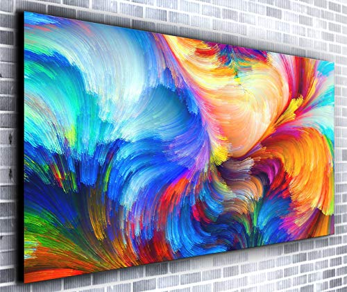 Paint Splash Panorama-Kunstdruck, gerahmt, XXL, 139,7 x 61 cm von Canvas35