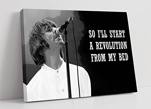 CanvasArtShop Kunstdruck auf Leinwand, Motiv: Oasis Liam Gallagher, 60 x 40 cm von CanvasArtShop