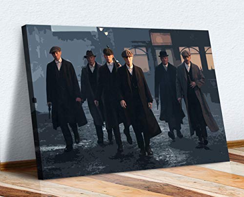 CanvasArtShop Leinwanddruck, Motiv Peaky Blinders Mean Business (76 x 50 cm) von CanvasArtShop