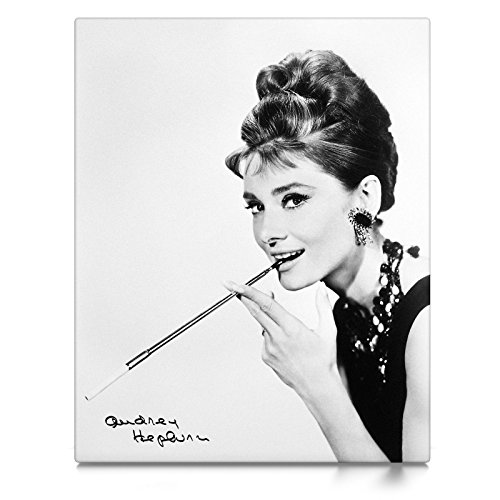Audrey Hepburn - Leinwand Bild - Film Wandbild aufhängefertig Kunst Druck Bilder Wand Deko Modern Art XXL Wohnzimmer (100 x 80 cm, Leinwand auf Keilrahmen) von CanvasArts