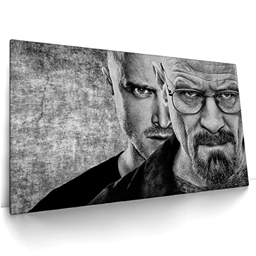 Breaking Bad - Leinwand Bild - Fernsehserie Wandbild aufhängefertig Kunst Druck Bilder Wand Deko Modern Art XXL Wohnzimmer (120 x 70 cm, Leinwand auf Keilrahmen) von CanvasArts