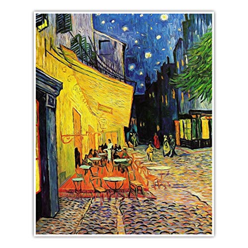 Cafeterrasse am Abend - Vincent Van Gogh - Poster (90 x 70 cm, Poster) von CanvasArts