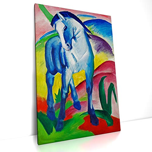 CanvasArts Blaues Pferd - Franz Marc - Leinwandbild (80 x 60 cm, Leinwand auf Keilrahmen) von CanvasArts