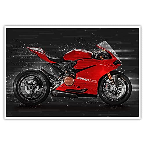 CanvasArts Ducati 1199 Panigale - Poster (60 x 40 cm, Poster) von CanvasArts