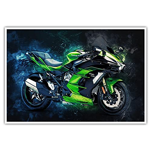 CanvasArts Kawasaki Ninja H2 SX - Poster (60 x 40 cm, Poster) von CanvasArts