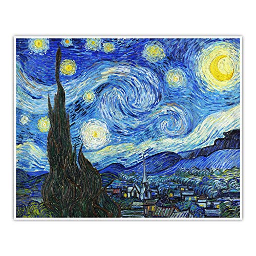 CanvasArts Sternennacht - Vincent Van Gogh - Poster (100 x 80 cm, Poster) von CanvasArts