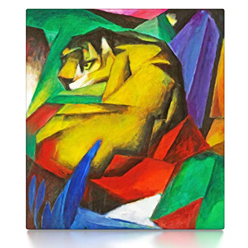 CanvasArts Tiger - Franz Marc - Leinwandbild (60 x 50 cm, Leinwand auf Keilrahmen) von CanvasArts