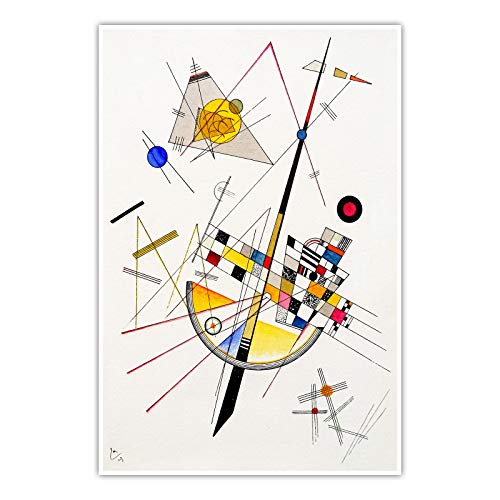 Zarte Spannung - Wassily Kandinsky - Poster, Delicate Tension Wandbild Kunst Druck (120 x 80 cm, Poster, Zarte Spannung) von CanvasArts