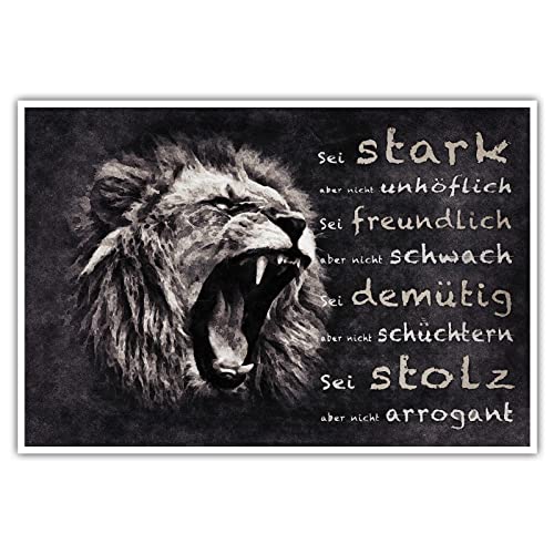 Inspirierende Zitate - Poster ohne Rahmen - Motivation Posterdruck Bild Wandbild Kunst Druck Bilder Wand Deko Wandposter Modern XXL Wohnzimmer (100 x 70 cm, Poster) von CanvasArts