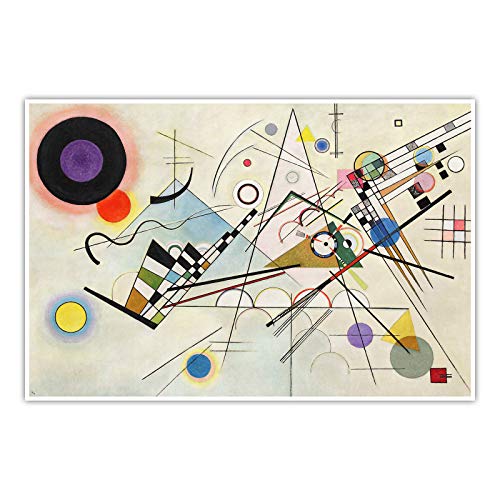 Komposition VIII 8 Wassily Kandinsky - Poster Druck Wandbild Kunst (60 x 40 cm, Poster, Komposition VIII) von CanvasArts