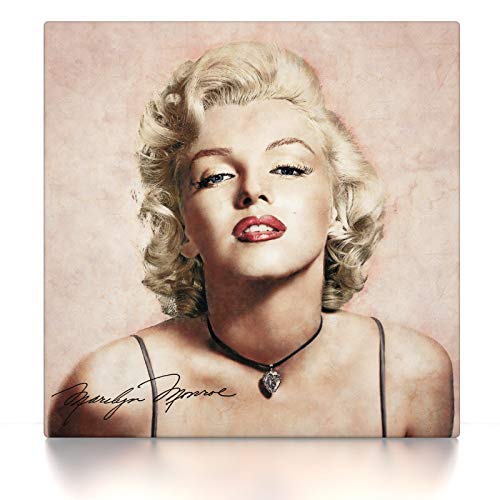 CanvasArts Marilyn Monroe - Leinwand Bild auf Keilrahmen (40 x 40 cm, Leinwand auf Keilrahmen) von CanvasArts