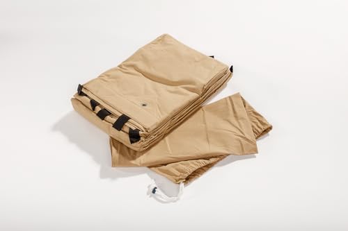 CanvasCamp All Purpose Canvas Sonnensegel Rechteckig 4x6m Wasserdicht Mit Ösen - Segeltuch Wasserdichter Sonnenschutz Terrassenüberdachung Ohne Bohren - Regenschutz Terrasse, Garten, Shade Tarp von CanvasCamp