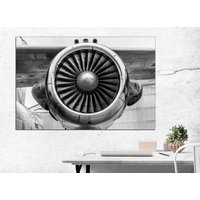 Flugzeug Wand Kunst Große Luftfahrt Dekor Poster Triptychon von CanvasPrintStudioUA